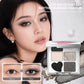 6-Color Eyeshadow Palette, Matte Shimmer & Glitter, Nude Pink Brown & Smoky Black, Highly Pigmented Pressed Powder