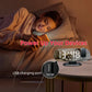 180° Rotating LED Projection Alarm Clock with Large Display, Dual Alarms, Dimmer, Ceiling Projector & USB Charging