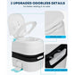6.34-Gallon Portable Camping Toilet – Large Capacity Leak-Proof Porta Potty with Detachable Waste Tank & Odor Control