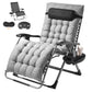 Zero Gravity Recliner Lounge Chair – Heavy-Duty Adjustable Padded Chair with Footrest, Cushion & Cup Holder