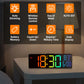 10.5-Inch LED Digital Wall Clock with Remote, 8-Color Backlight, Dual Alarms, Date & Temperature Display