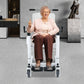 3-in-1 Patient Transfer Chair – Adjustable Shower & Commode Wheelchair for Home Care