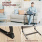 Adjustable Folding TV Tray Table – 28"H, 6 Height & 3 Tilt Positions, Portable Laptop Bed Table with Cup Holder, 1 or 2 Pack