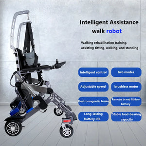 Intelligent Electric Standing Wheelchair and Rehabilitation Walking Robot