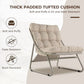 Outdoor Recliner Chair with Integrated Footrest – Cushioned Patio Lounge Chair with Weather-Resistant Steel Frame