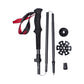 2-Pack Ultra-Light Carbon Fiber Foldable Trekking Poles – Adjustable 4-Section Hiking Sticks with EVA Grip
