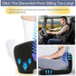 L-Shaped Memory Foam Seat Cushion with Lumbar & Tailbone Support, Adjustable Strap for Office Chair, Car & Truck