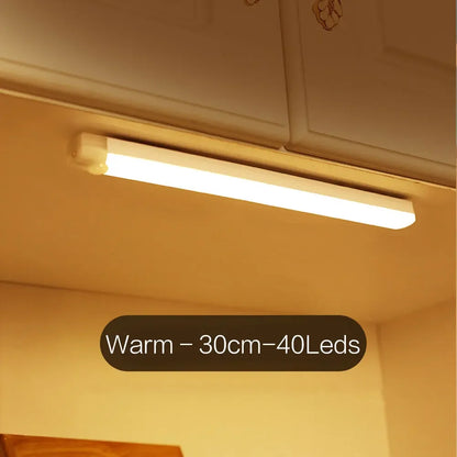 Rechargeable Closet Lights, 26/40 LED Motion Sensor Dimmable Under Cabinet Light, USB Magnetic Wireless Lamp