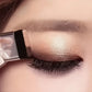 Dual-Color Eyeshadow Palette with Brush, Matte and Shimmer Neutral Beige, Brown and Grey Shades
