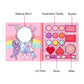 14-Color All-in-One Makeup Palette with Rainbow Matte & Shimmer Eyeshadow, Blush & Lip Gloss, Cute Cartoon Design