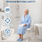 60° Swivel Shower Chair for Seniors – Height Adjustable Bath Seat with Backrest, Non-Slip Feet, 330 lb Capacity
