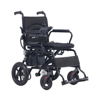 Foldable Carbon Steel Electric Wheelchair for Easy Rehabilitation Use