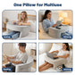 Ergonomic Curved Memory Foam Neck Pillow, Ventilated Cooling Bed & Reading Pillow with Removable Washable Cover
