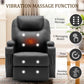 Power Lift Recliner Chair with Massage & Heat, PU Leather Electric Stand Assist Recliner for Living Room & Bedroom
