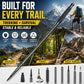Adjustable Aluminum Alloy Trekking Pole – Multifunctional Hiking Walking Stick with EVA Grip & Interchangeable Tips