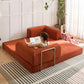 Folding Modular Sofa Bed – Convertible Corduroy Floor Couch & Lounge Mattress for Living Room, Bedroom & Guest Room
