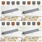 Memory Foam Bed Gap Filler Pillow, Triangle Headboard Wedge Cushion with Side Pockets, Washable Cover, Queen & King
