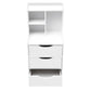 3-Drawer Tall Nightstand, 33.46-Inch Vertical Bedside Storage Cabinet, 27.56 lb Capacity for Bedroom & Study