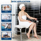 Tub Transfer Bench for Seniors – Height Adjustable Shower Chair with Backrest & Slip-Resistant Feet