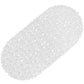Oval Pebble PVC Bathtub Mat 36x69cm, Non-Slip Shower Mat with Suction Cups & Drainage Holes for Bathroom