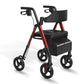 Heavy-Duty Rollator Walker for Seniors with Seat & Backrest – 330 lb Capacity, 8" Wheels