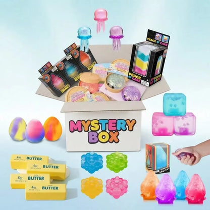 Food-Shaped Squishy Surprise Blind Box, Soft Sensory Squeeze Fidget Toy Set for Kids, Teens & Adults