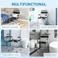 4-in-1 Adjustable Bedside Commode & Shower Chair – Portable Raised Toilet Seat with Handles for Seniors