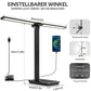 Double-Head LED Desk Lamp, 13W USB Powered, 88 LEDs, Foldable and Dimmable, 5 Color Modes, 3000K–6000K