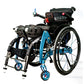 Manual Standing Sports Wheelchair with Folding Portable Design