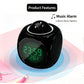 Digital Projection Alarm Clock with Voice Function, Snooze & Temperature Display, Adjustable Projector Desk Clock for Bedroom