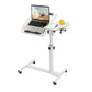 Adjustable Mobile Rolling Laptop Desk – Height Adjustable Computer Workstation, Bedside Table with Lockable Casters