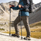 2-Pack Ultra-Light Carbon Fiber Foldable Trekking Poles – Adjustable 4-Section Hiking Sticks with EVA Grip