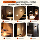 Solar Motion Sensor Night Light, 3000K Warm White, Magnetic Wall Mount or Tabletop, Indoor