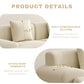 107-Inch Modular L-Shaped Sectional Sofa with Ottoman – Deep Seat Corduroy Memory Foam Cloud Couch, No Assembly Required