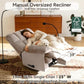 Oversized Extra-Wide Recliner Chair – Heavy-Duty 400 lb Velvet Single Sofa Lounge Chair for Living Room