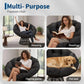 40-Inch Oversized Papasan Swivel Chair – Ergonomic Wicker Lounge Chair with Thick Cushion & Steel Frame for Living Room