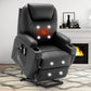 Power Lift Recliner Chair with Massage & Heat – PU Leather Lift Assist Chair for Seniors with Padded Comfort