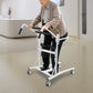 Standing Patient Transfer Aid – Adjustable Seat & Knee Pads, 264 lbs Capacity, 360° Locking Casters