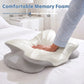 Ergonomic Cooling Memory Foam Neck Pillow with Contoured Support & Removable Washable Cooling Cover, 1-Pack