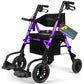2-in-1 Rollator Walker & Transport Wheelchair – Lightweight Foldable Mobility Chair with Brakes, 300 lbs Capacity