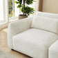L-Shaped Modular Sectional Sofa – Convertible Cloud Couch with Removable Ottoman for Small Living Room & Apartment