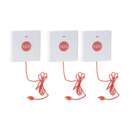 Topvico1/2/3/5pcs 433mhz SOS Panic Button Emergency Call For Elderly Senior Alarm, One Key Press / Pull For Help Caregiver Pager