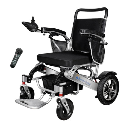 Lightweight Folding Aluminum Alloy Electric Wheelchair for Travel