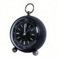 Round Silent Non-Ticking Alarm Clock, Battery Operated Retro Analog Bedside Clock for Bedroom, Desk & Nightstand
