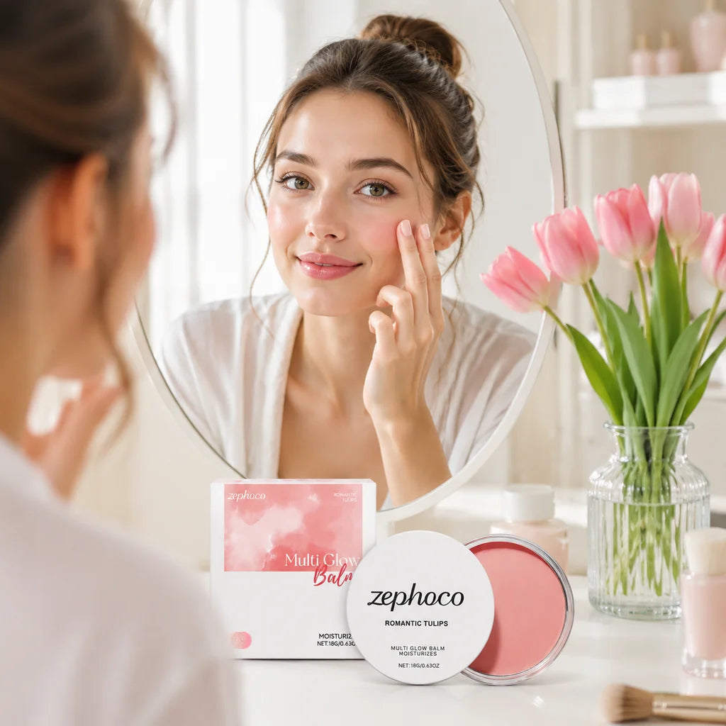 Tulip Cream Blush, Lightweight Blendable Cheek Color, Moisturizing Dewy Finish