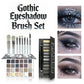 36-Color Gothic Eyeshadow Palette with 8 Soft Makeup Brushes, Highly Pigmented Matte & Shimmer Dark Shades for Smoky Eye Makeup