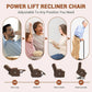 Oversized Power Lift Recliner Chair for Big & Tall Adults with Massage & Heat, Electric Stand Assist, USB Charging & Dual Cup Holders