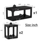 Modern 3-Piece Coffee Table Set with Side Tables, Rounded Edges & Storage for Living Room, Black