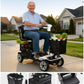 4-Wheel Folding Mobility Scooter for Adults – 250W Motor, 15-Mile Range, 330 lb Capacity & Removable Battery