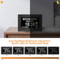 Large Display Digital Calendar Clock with Day & Date, Multiple Alarms, Auto Dimming, Remote Control for Seniors